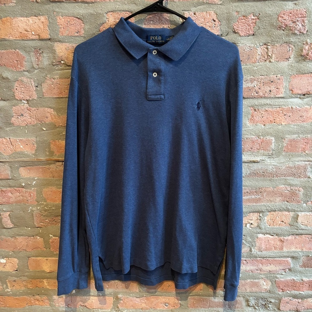 Polo by Ralph Lauren Men's Blue Long Sleeve Shirt size L 100% cotton